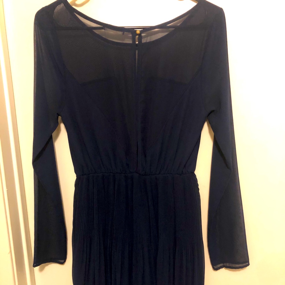 Dark navy long sleeve dress